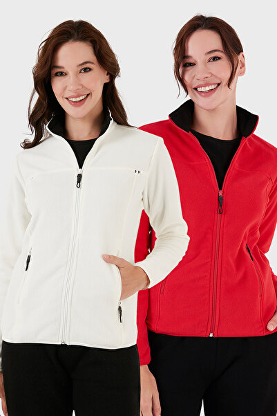 Lela Slim Fit Anti-Pilling Non-Pilling Zippered Pocket Cardigan 2' Li Pack Polar Polar 590