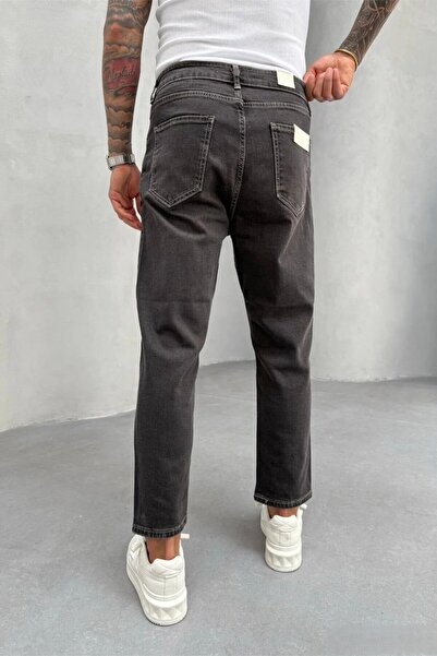 MADZEYMODA Ανδρικό τζιν παντελόνι Boyfriend Fit Washed ελαστικό ύφασμα KE-733