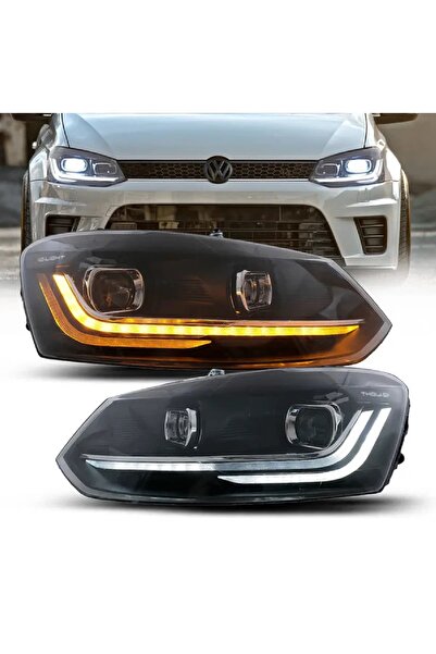 X POWER TUNİNG VW POLO 6R 2009-2014 UYUMLU 2022 DİZAYN LEDLİ ÖN FAR