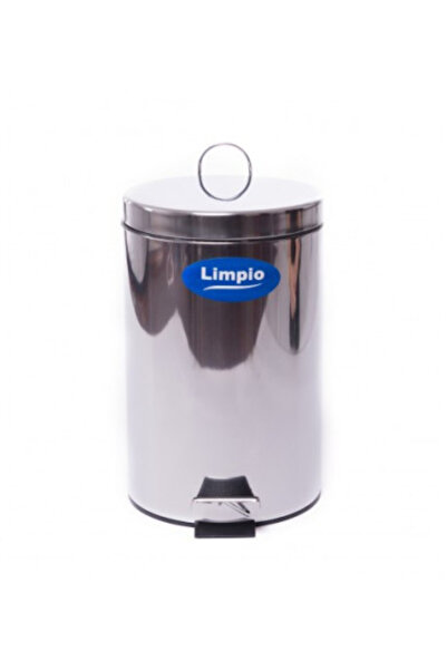 LİMPİO CX-12 Stainless Steel Trash Bin - Glossy