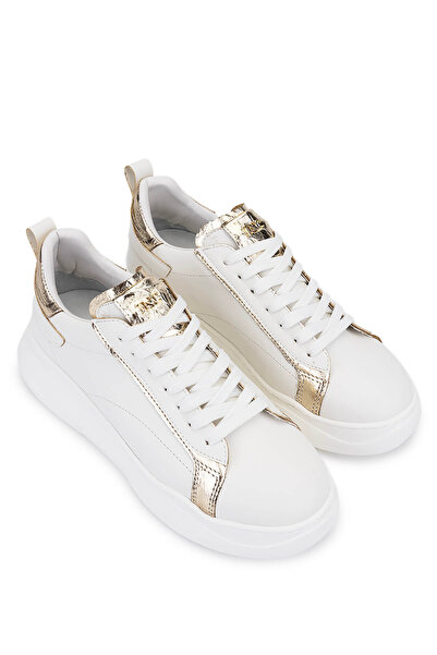 Tamer Tanca Women's Faux Leather White Sneakers & Sports Shoes