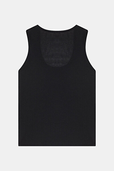 W Collection Black Linen Mixed Sleeveless Knitwear