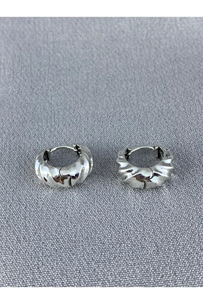 My Story Dalgalı Küçük Halka Küpeler