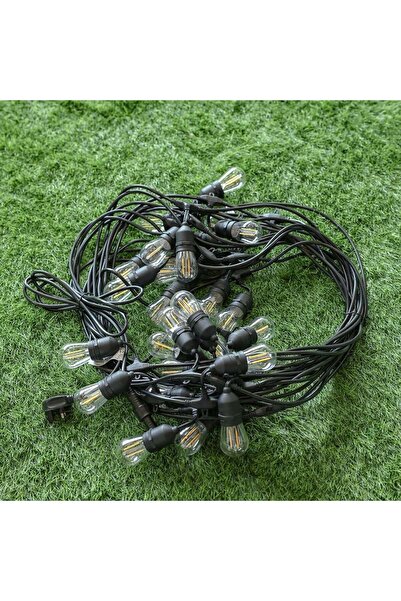 Danube Home Outdoor Stringlight 15M18L S14F2 Led Lq-E26|Outdoor Light|Lantern Lamp|Farmhouse Porch Light 150 cm