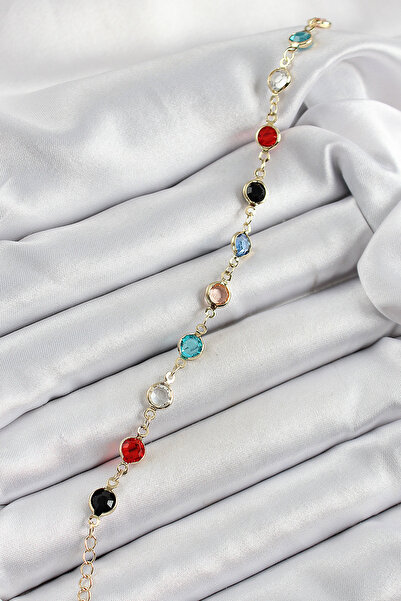 Skygo Brass Assortment Model Gold Color Zircon Stone Women's Bracelet - Tj-Bb7039