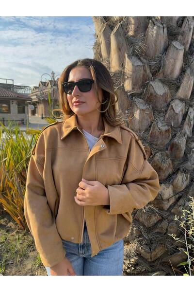 derrymore Σουέντ oversized πολυτελές μαλακό μπουφάν Bomber