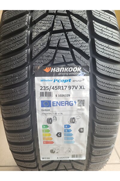Hankook 235/45R17 Winter I-cept Evo3 W330 97V XL Set Olarak(4 ADET) 2025 Üretim*