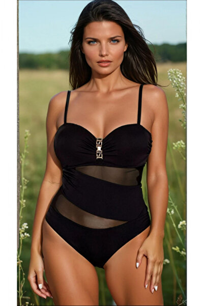 embody Women's swimsuit with modelling effect, summer lm045 black
