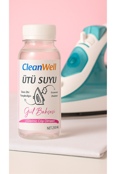 CleanWell Ütü Suyu Gül Bahçesi 250 Ml