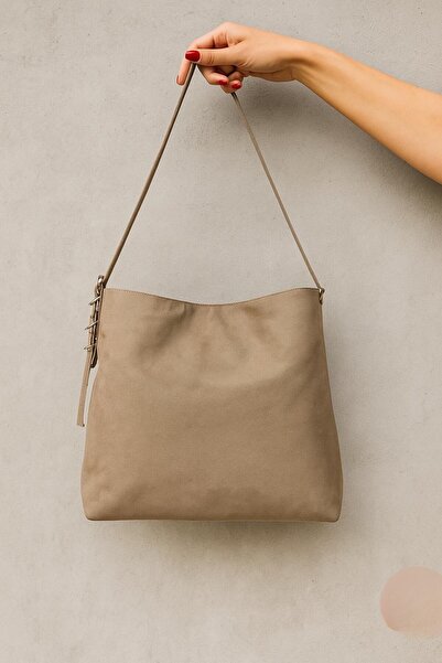 Tandi Bags حقيبة كتف أوستر سويد مينك