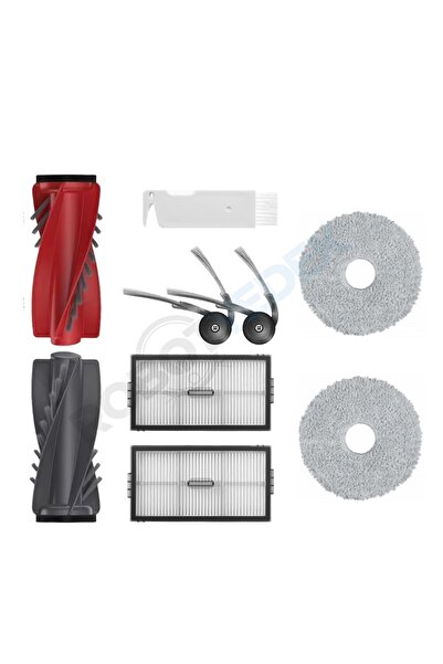 robotyedek Set de mop cu filtru Hepa compatibil cu perie Roborock QRevo CurvX...