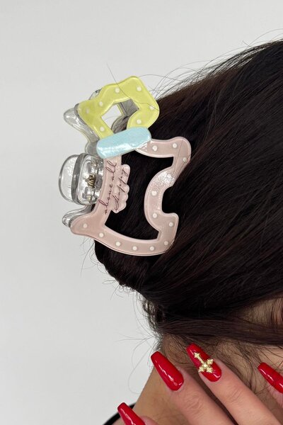 TAKIŞTIR Mixed Color Dog Figured Bone Latch Buckle