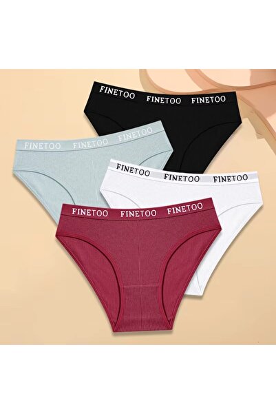 PICADİLİ Set of 4 pairs of women's panties, CH081, Multicolor