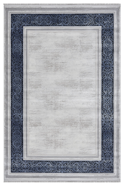 SEYRAN HALI Zen Mavi Halı Akrilik Halı Yumuşak Dokulu Salon Oturma Odası Yata...