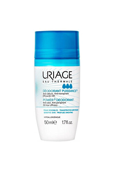 Uriage Αποσμητικό roll-on χωρίς άλατα αλουμινίου Puissance, Αποσμητικό σε στι...