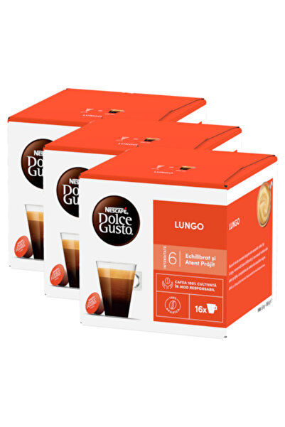 Nescafé Dolce Gusto Set 3 capsule de cafea, Lungo, 48 buc, 268,8 g