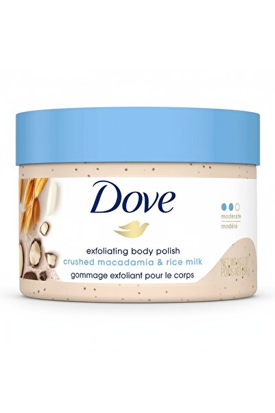 Dove Dove Skin Renewing Polishing Scrub - 298g - Macadamia & Rice Milk