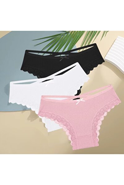 PICADİLİ Set of 3 pairs of women's panties, CH096, Multicolor