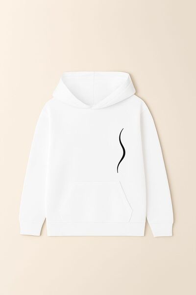 ADAMARA هودي Urban Comfort مصنوع من القطن بنسبة 100%