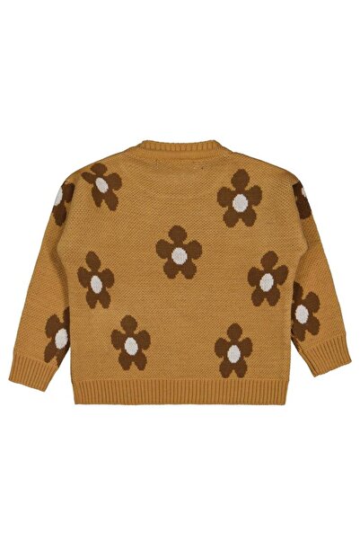 Civil Girls Daisy Patterned Sweater for Ages 2-5 - Ecru 5-6 Years