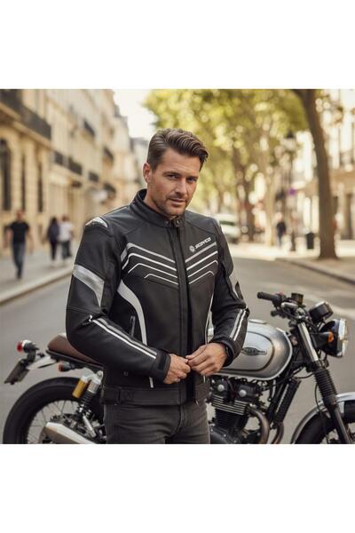 Scoyco Jk153 Black Gray Protected Motorcycle Jacket