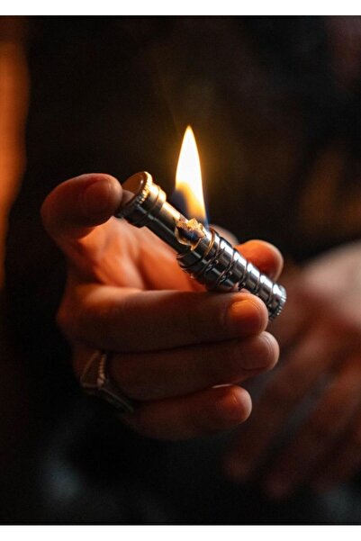 caka lighter Slide Cover Silver Çakmak