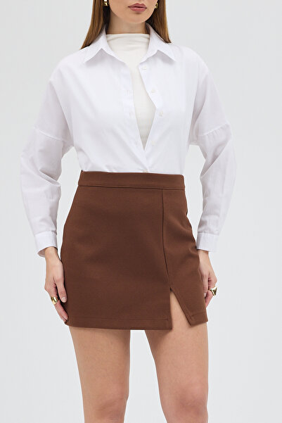 LE CARAMBOLE Дамска плисирана пола с цепка