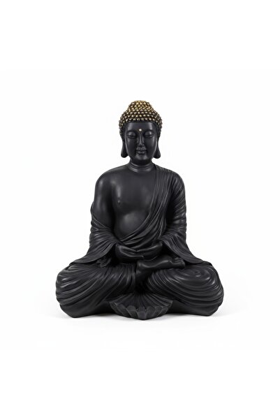 hediyeburda Oturan Buda Heykeli Büyük Boy 40x31cm meditasyon anneler günü hed...