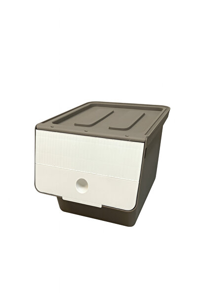 EVONİTA 13 L Kapaklı Küçük Boy Çok Amaçlı Plastik Saklama Kutusu – Mutfak Banyo Dolap İçi Organizer