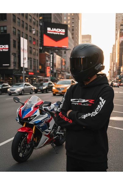 BJACKS Motorsports Wear Honda Motorcyclist Hoodie – a Symbol of Power and Passion