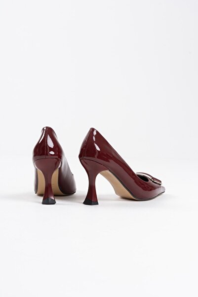 TRENDELLA Nora Women's Burgundy Patent Leather Shoes