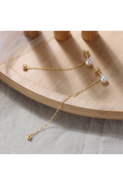 delis Μακριά σκουλαρίκια από ασήμι 925, JW1733, ακανόνιστο σχέδιο, επιχρυσωμένα