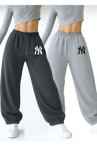 Le Vion ΓΥΝΑΙΚΕΙΑ ΦΟΡΜΑ JOGGER ΜΕ ΔΙΠΛΗ ΣΤΑΜΠΑ NY