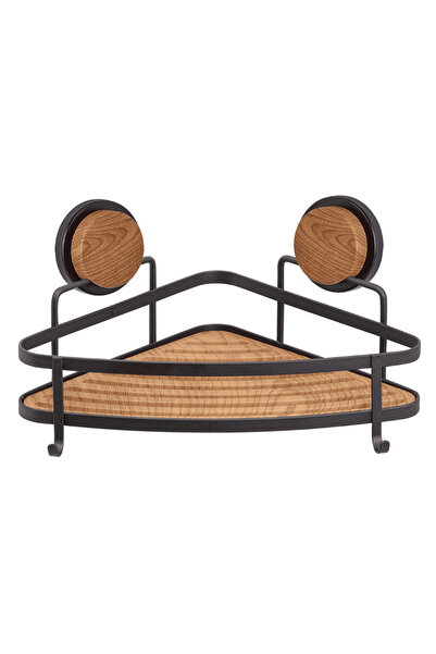 Okyanus Home Etajera baie, din ABS si otel, un raft, montaj pe colt, 20.5 x 2...