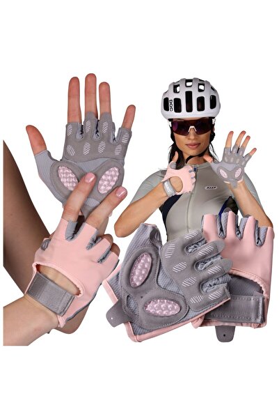 Other Unisex leather fitness fingerless sports cycling gloves for gyms