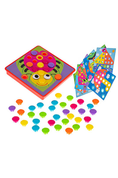 zola Joc de îndemânare mozaic, 45 de elemente, 10 table, multicolor