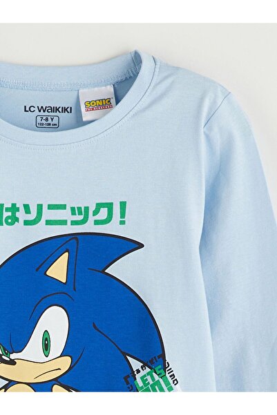 LC Waikiki Lcw Kids Crew Neck Sonic Printed Boys' Pajamas Set