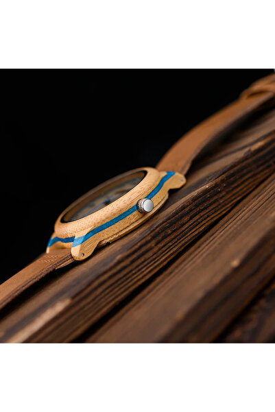 Bobo Bird Ανδρικό ρολόι χαλαζία αναλογικό μπαμπού ξύλο