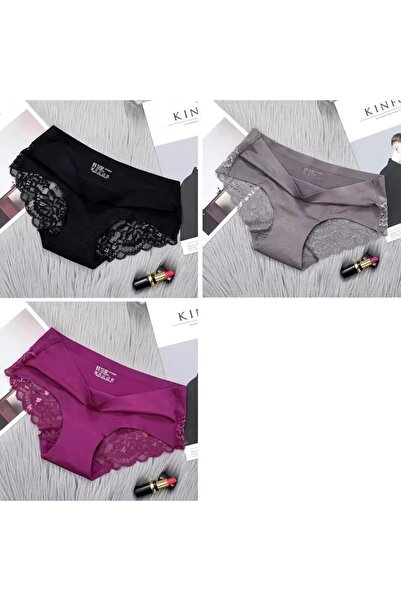 PICADİLİ Set of 3 pairs of women's panties, CH039, Multicolor