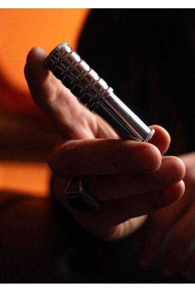 caka lighter Slide Cover Silver Çakmak
