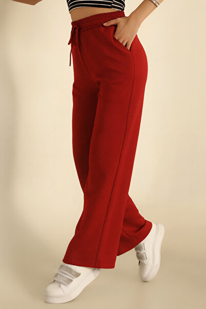 VıoShıne Pantaloni Palazzo de damă din material modal cu talie elastică