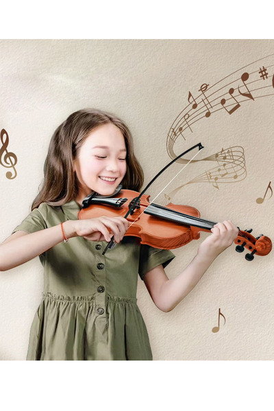 LRS STORE Oyuncak Keman Süper Gerçekçi Telli Yüksek Kalite Hediye Oyuncak Violin