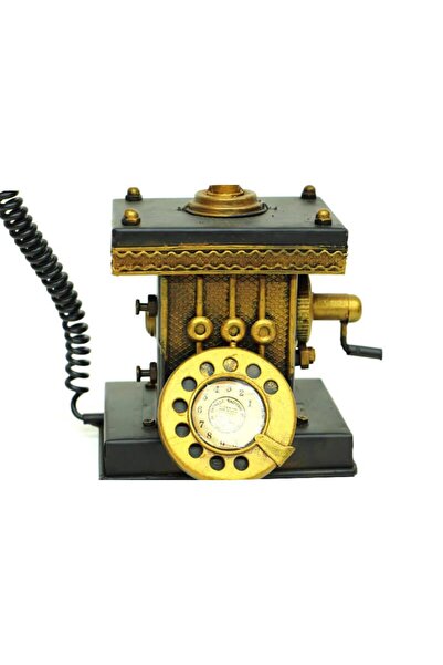 Skygo Dekoratif Metal Telefon Kumbaralı Kumbara Biblo Hediyelik