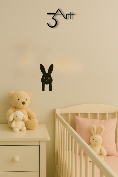 3art Metal Children's Room Coat Rack – Cute Animal-Shaped Metal Coat Rack – Montessori Organization Product