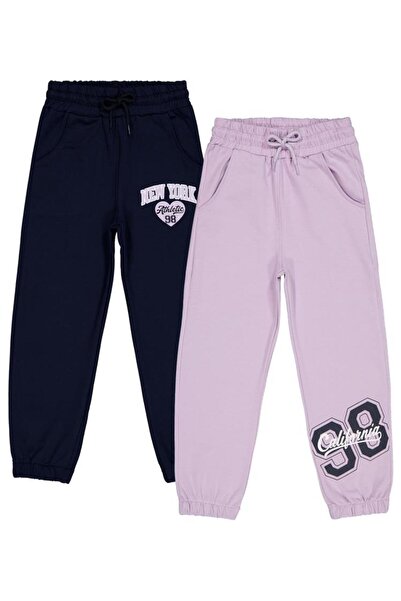 Civil Girls New York Baskılı 2'li Set 6-9 Yaş Eşofman Altı - Standart 8-9 Yaş