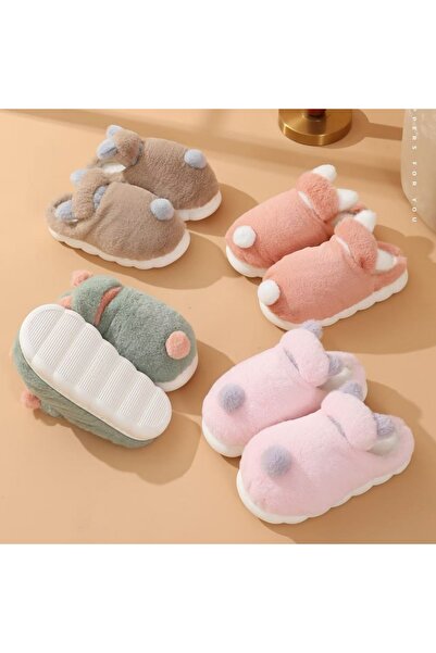 OEM Papuci de casa pufosi si caldurosi, pentru dama, F-7