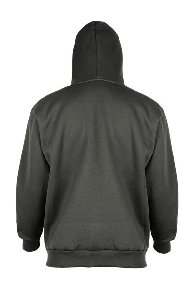 blck & premium 3 Yarns Ş Fleece-Lined Softtouch Tech. Double Layer Hooded Sweath Jacket