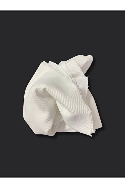 Yiğit Kumaş Ribbed Knit (Ribana Corded Fabric) Fabric, Piece 100X120 cm Ecru Color (Light Dirty)