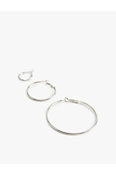 Koton 3'lü Çelik Halka Küpe Seti