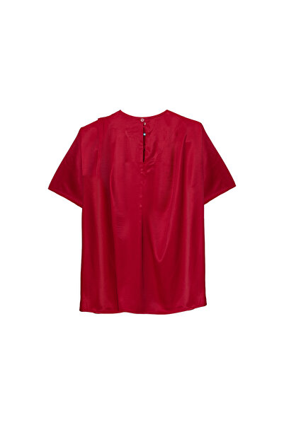 Eight Fashion Women's Satin Stylish Shiny Viscose Blouse